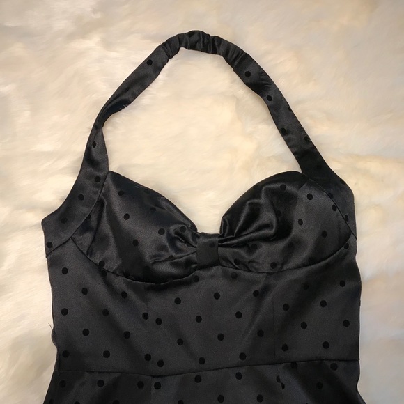 My Michelle Halter Black Polka Dot Dress - Picture 4 of 8
